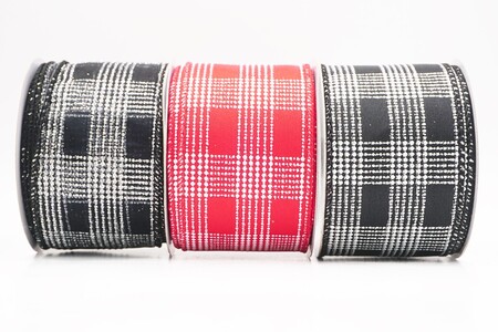 Classic Plaid Check Wired Ribbon_KW0464.KW0465.KW0466.KW0467.KW0468